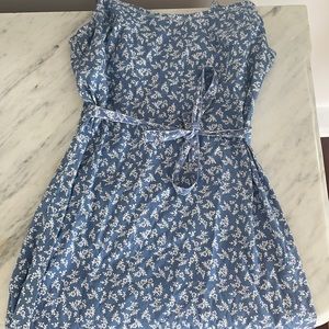 floral blue dress